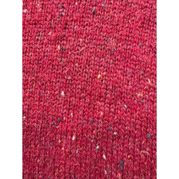 Woolrich Womens Wool Sweater L Ruby 100% Wool Long Sleeve Two Front Pockets - Picture 12 of 12
